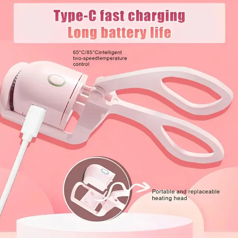 Heated Eyelash Curler with Type C USB Charger