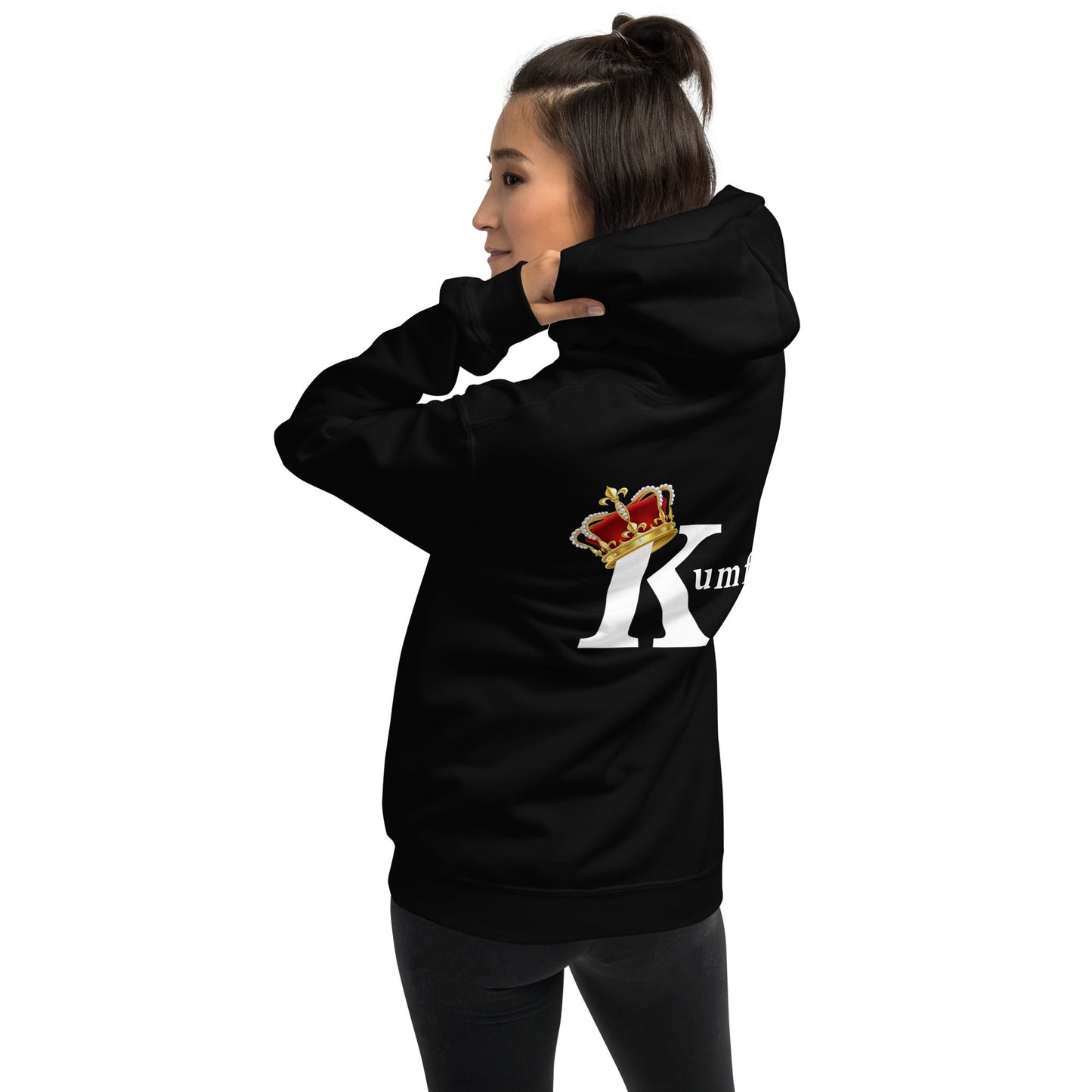 New Kumfi Logo Black Hoodie w/Crown