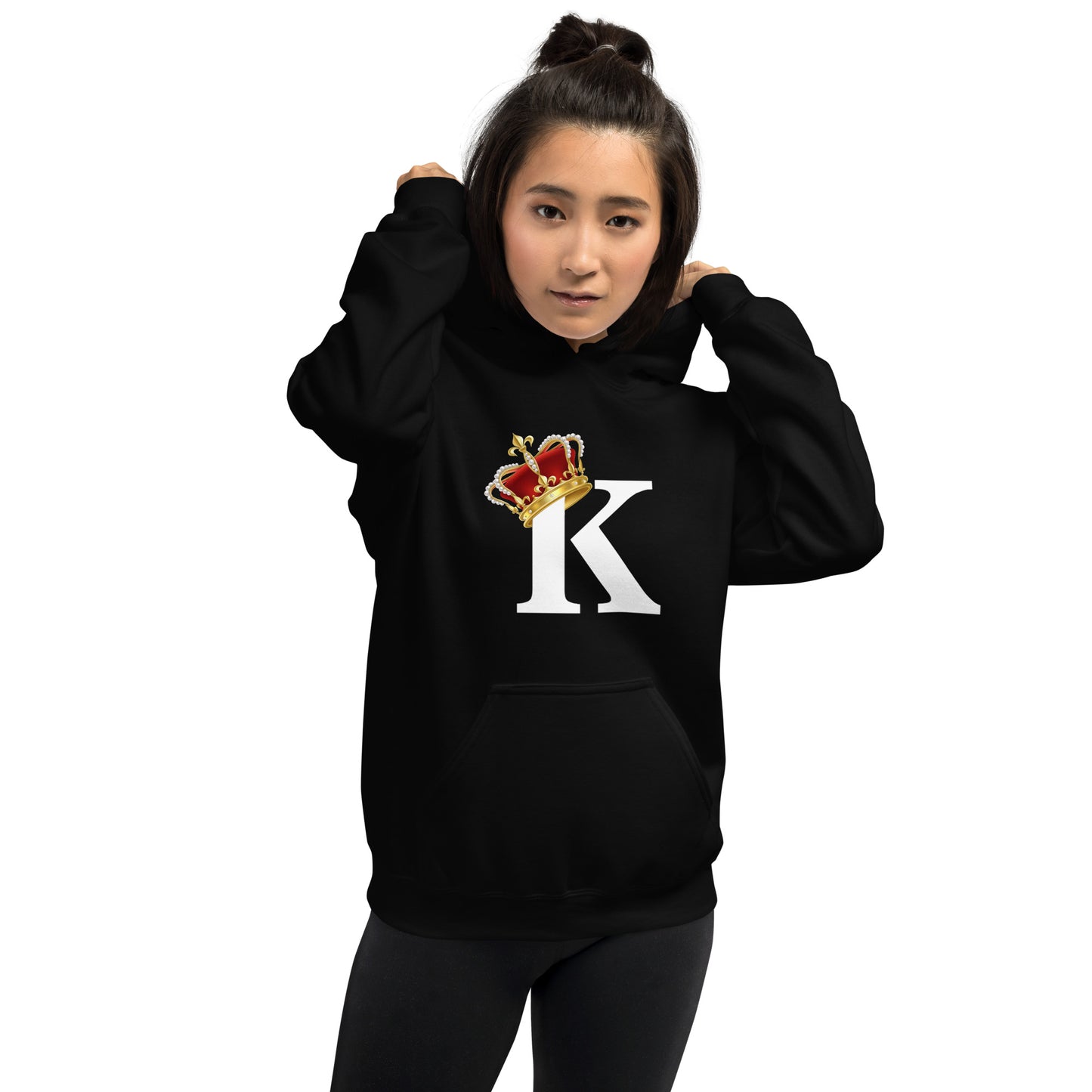 New Kumfi Logo Black Hoodie w/Crown